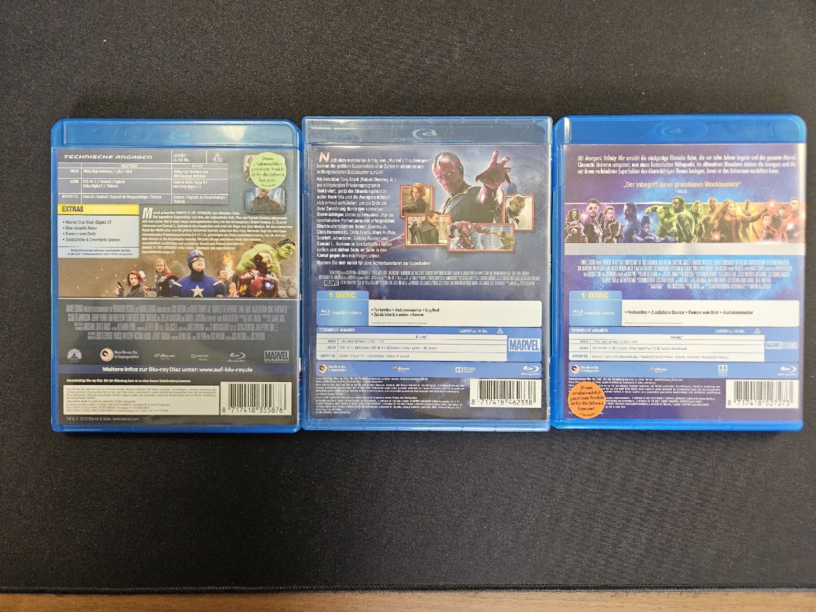 Tutti i DVDs: Avengers Blu-ray Trilogie – Usato da Lenzburg venduto da fischerus 1