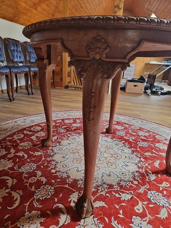 Tische: Table de repas ronde en marqueterie, 90cm – Gebraucht aus marly von col_8kfr 1