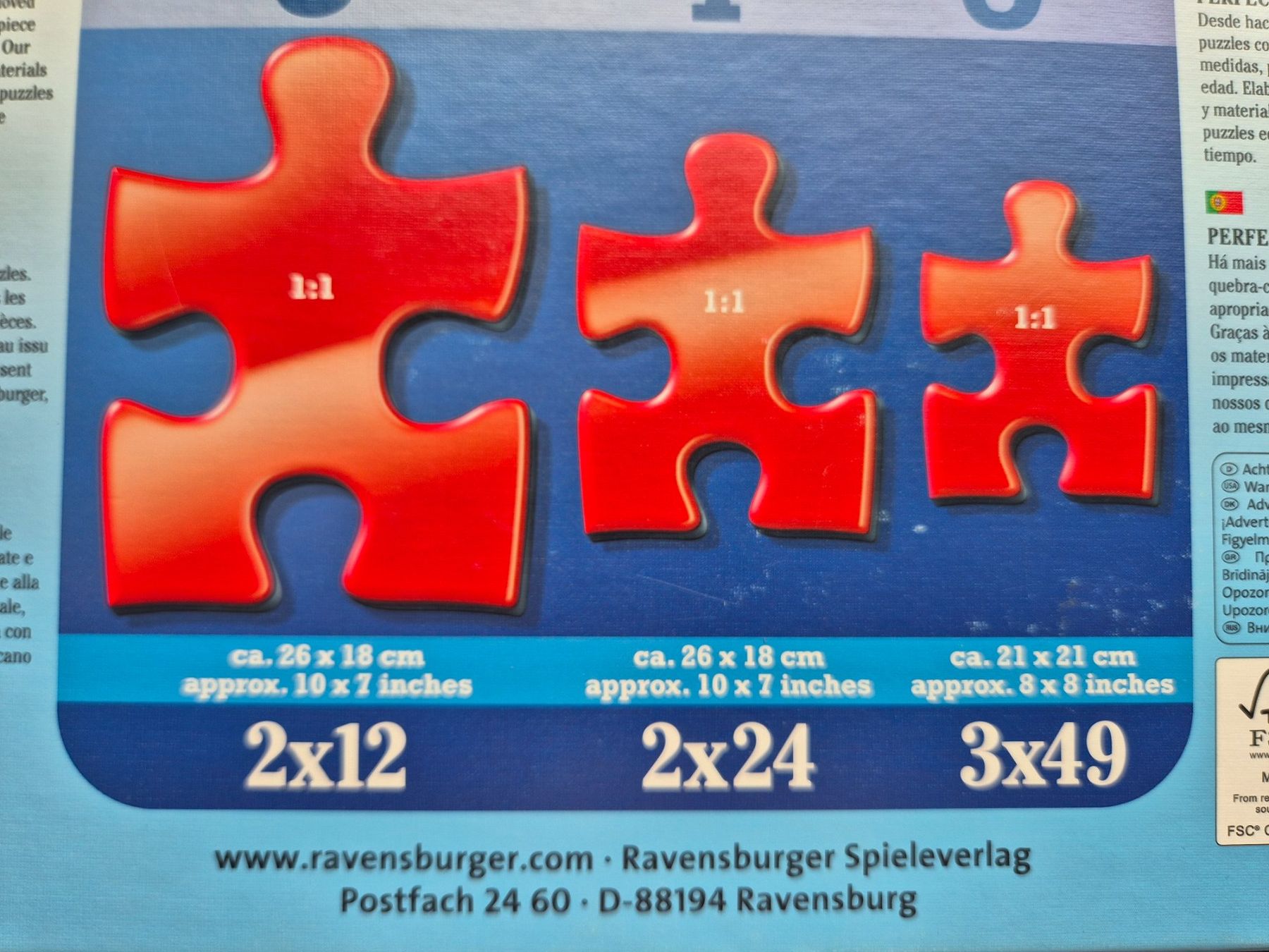 Ravensburger Puzzle: Maulwurf / Grabowski   3 x 49  Puzzle – Usato da Niederweningen venduto da Obson 4