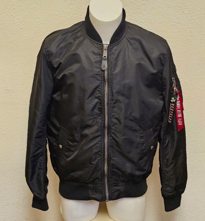 Alpha Industries MA-1 Herren Bomberjacke Schwarz Gr. XL Proj