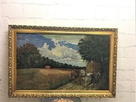 Magische  Himmel  Faszinierte  Oel Bild Signiert K.Läng