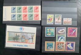 Lot de timbres Thème Sport Suède, Grèce, Monaco, USA
