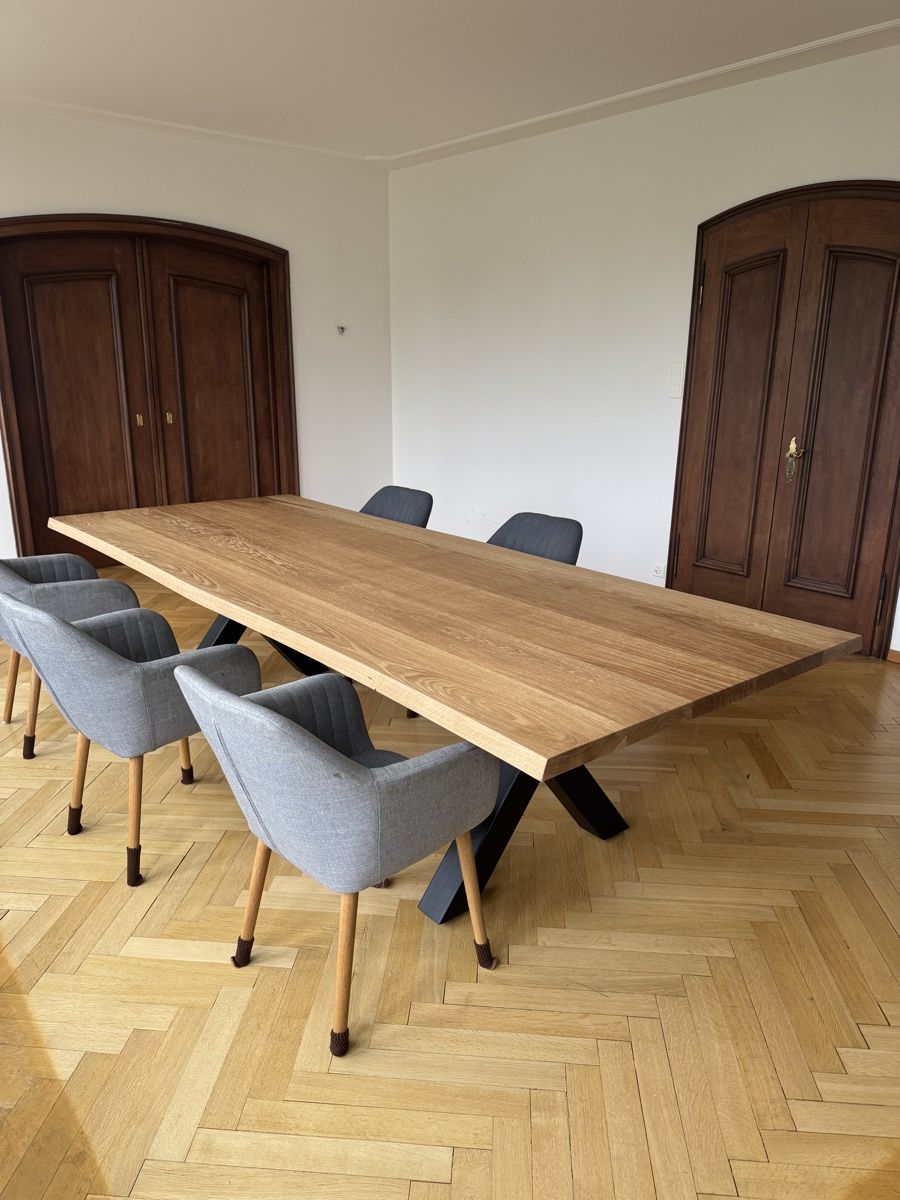 Tavoli: Esstisch Eiche Massiv mit Metallkufen neuwertig – Nuovo (secondo la descrizione) da Horw venduto da sonne5181 7