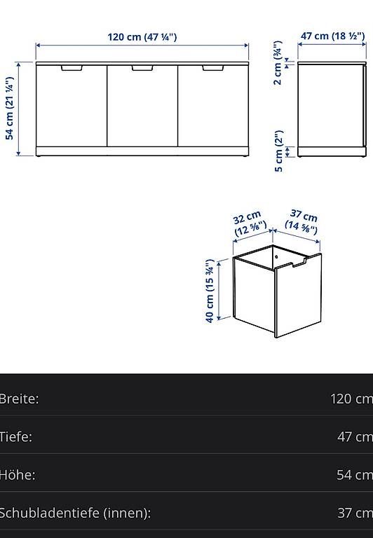 Ikea Cassettiere: IKEA NORDLI Kommode mit 3 Schubladen – Usato da Dickbuch venduto da Fan_859q 2