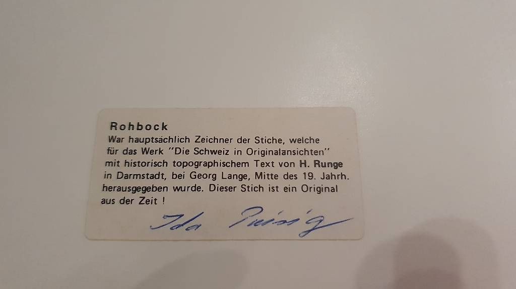 Stiche: Stahlstich v  Thun / original v  Rohbock – Gebraucht aus Ittigen von Bjaja 2