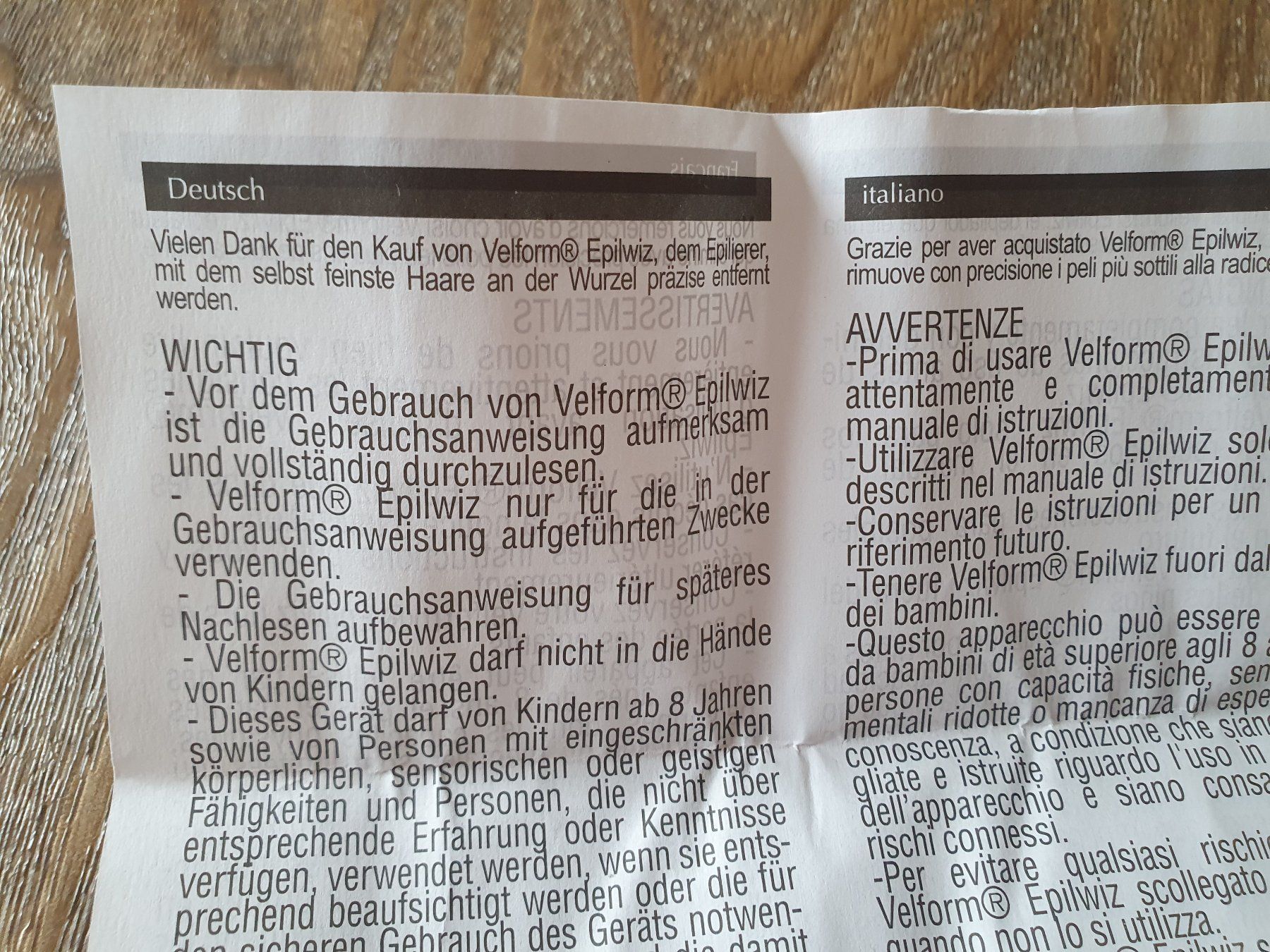 Rasoi & Lamette da barba: Gesichtshaarrasierer "Velform Epilwiz" – Nuovo e nell'imballaggio originale da Heimiswil venduto da triskeli 3