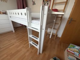 Flexa Etagenbett weiss mit Leiter guter Zustand