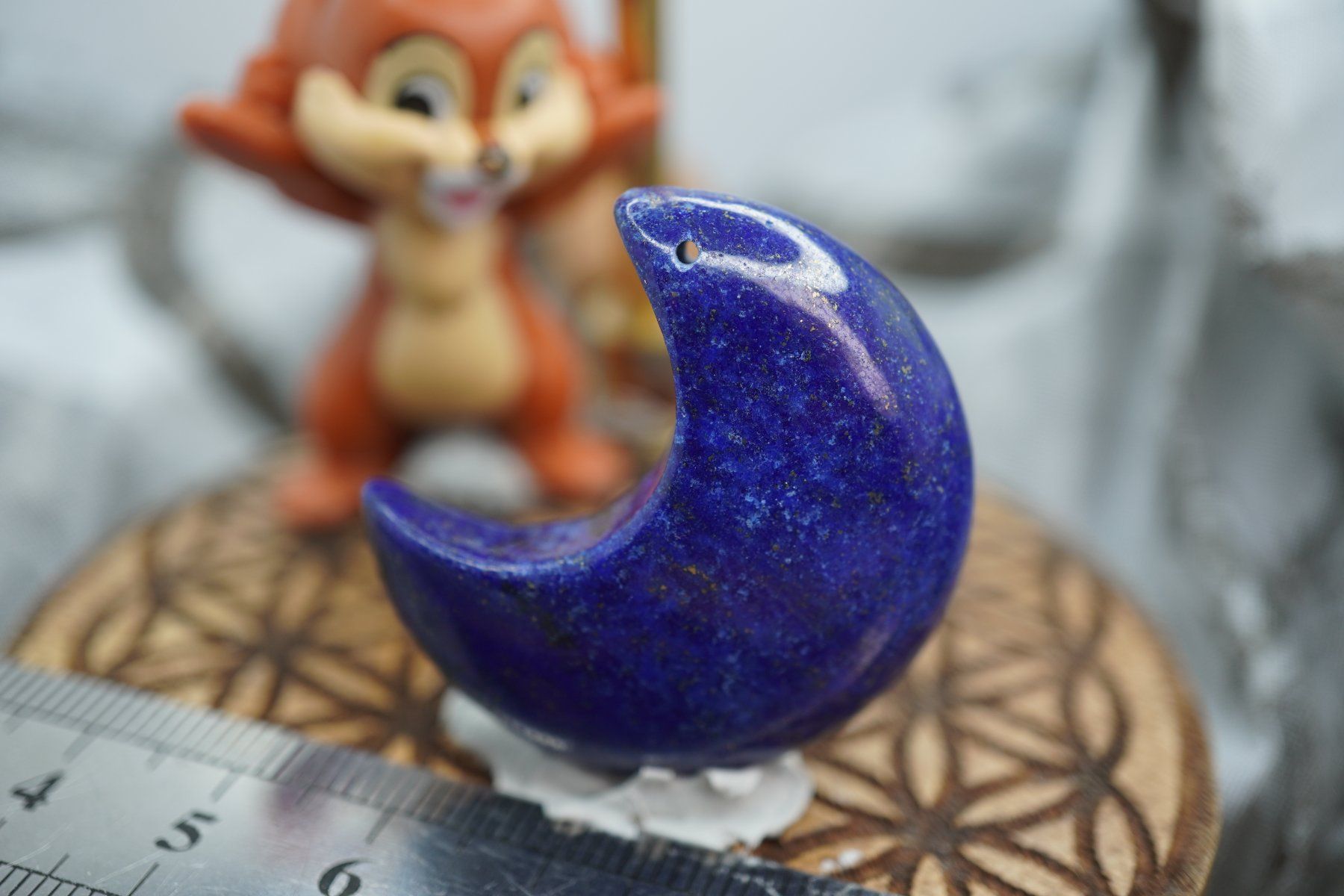 Minerali & Pietre curative: Lapis    Mond  35mm   ab  1.-     Räumung  TOPSTONE – Nuovo e nell'imballaggio originale da Eschenbach SG venduto da topstone