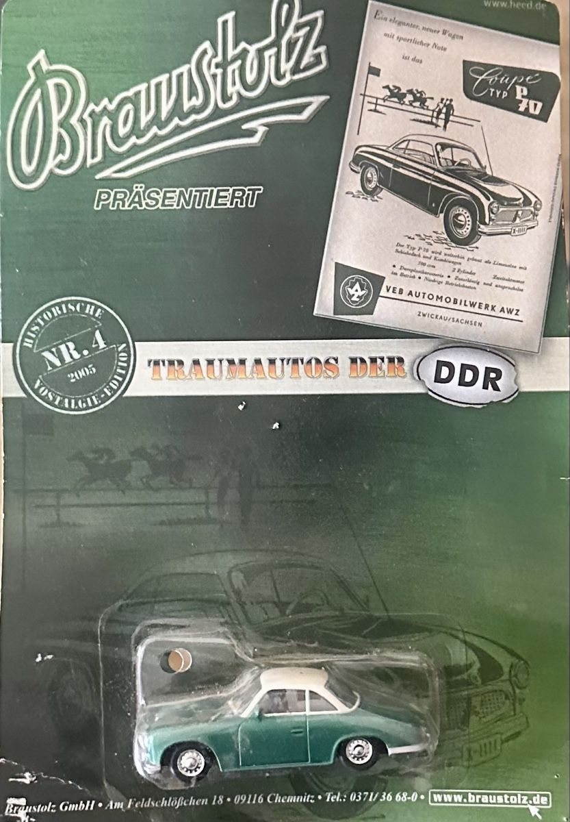 Modellautos: Braustolz Trabant P70 Coupe - Traumautos der DDR, Neu! – Gebraucht aus Malters von Gustov