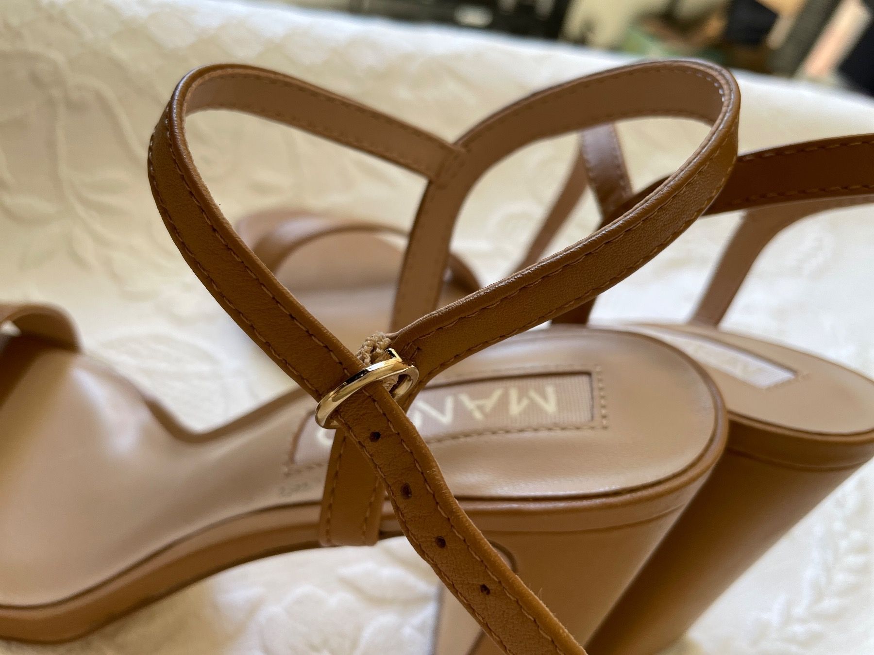Mango Damenschuhe: Pumps / Sandalen von Mango Gr. 39 - beige – Neu (gemäss Beschreibung) aus Birsfelden von Nic21 8