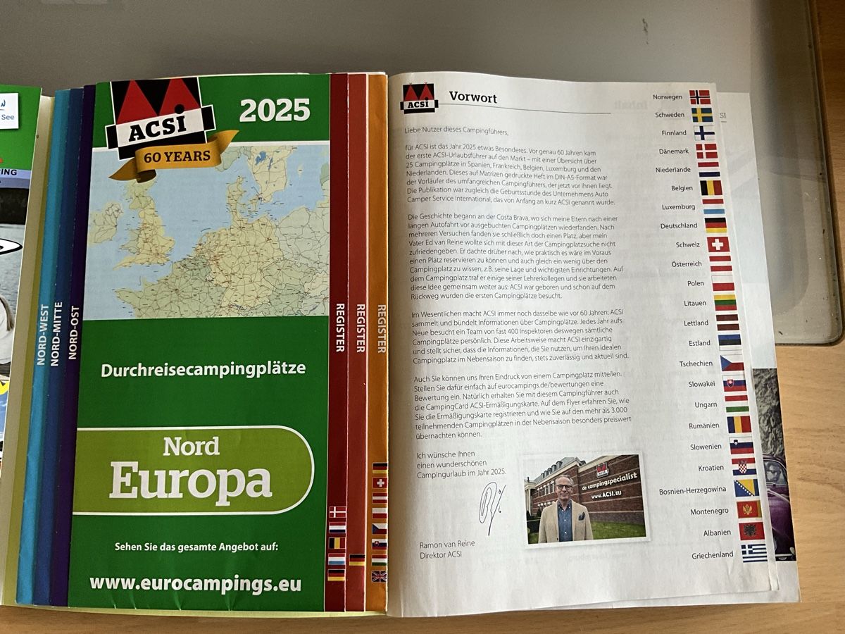 Libri: ACSI Campingfuerer Europa 2025  – Usato da Thal venduto da nocheli 3