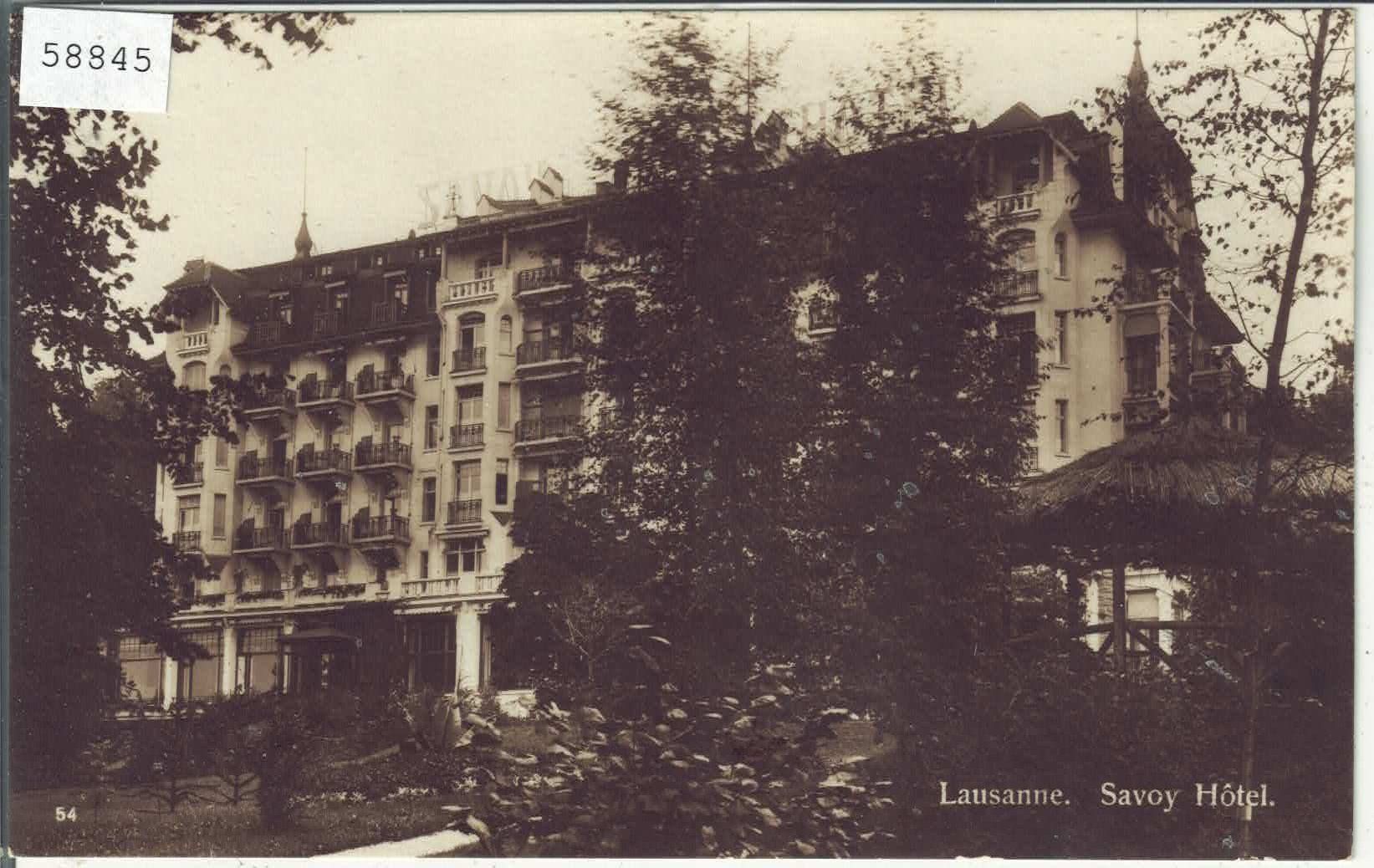 Ansichtskarten: Lausanne - Savoy Hotel – Gebraucht aus Ettingen von Kartenplanet