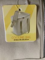 Kühltasche 22 Liter beige mit Schultergurt neu