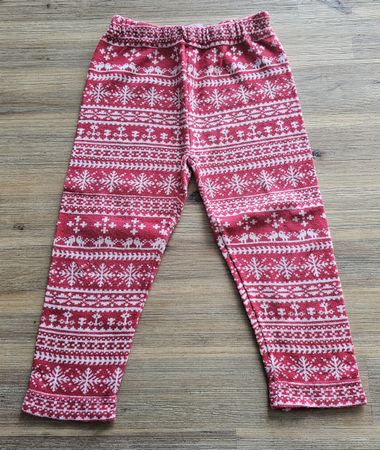 Mädchen Hose Weihnachtsmuster Grösse 98 H&M