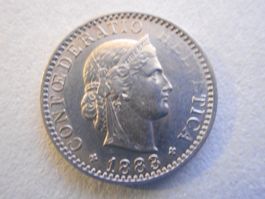 20 Rp. 1883 unz/stgl  Sammlerstück
