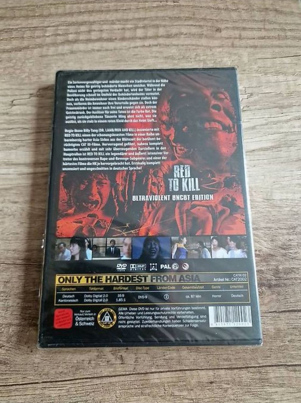 Tutti i DVDs: Red to Kill OVP – Nuovo e nell'imballaggio originale da amriswil venduto da 3dworldswiss 1