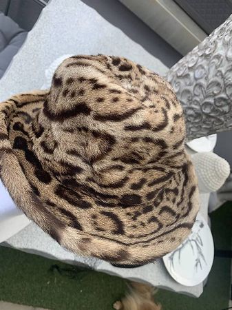 Exklusiver Echt Leopard Pelz Hut makellos