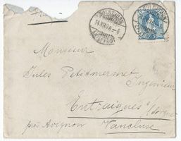 Helvetia debout sur enveloppe, 14.12.1906, Solothurn