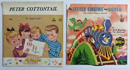 PETER COTTONTAIL LOT 2 RECORD CHILDREN ENGLISH VINYL 197O'S