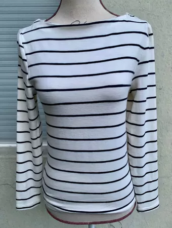 Joli pull marin en maille douce&élastique ONLY 55%coton t.M