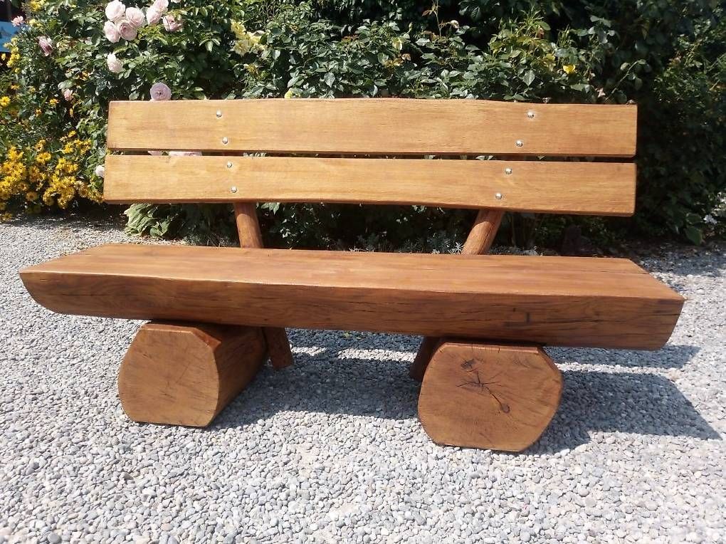 Bänke: Rundholzbank lasiert – Gebraucht aus Mettendorf TG von 892421