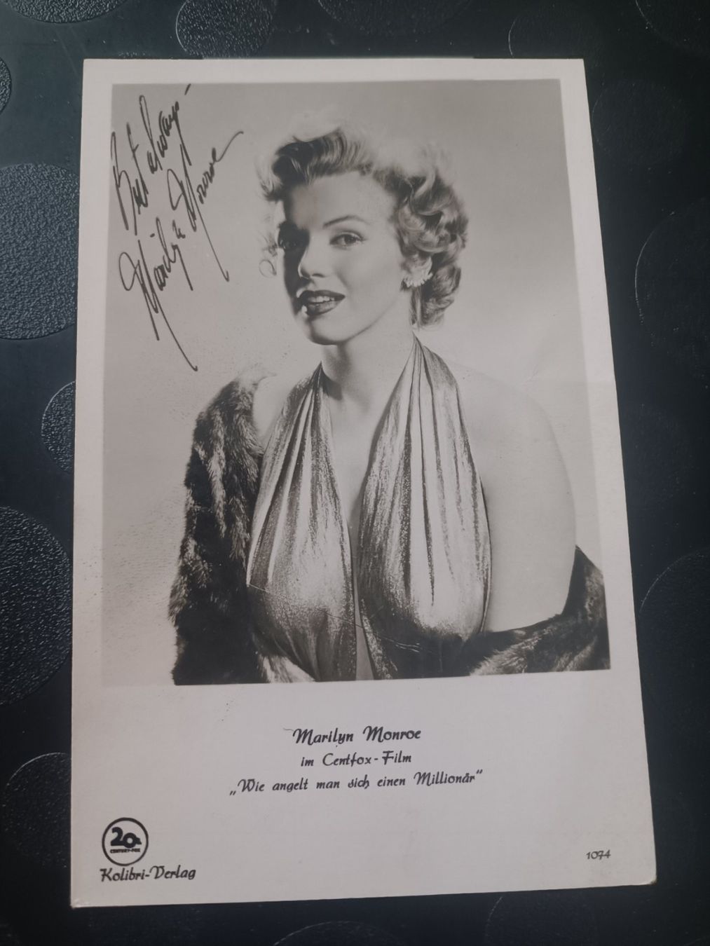 Autografi: Marilyn Monroe - Autogrammkarte – Usato da Menziken venduto da Artographs