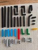 Lego Technik schwarz blau grau runde Lochbalken LotZ
