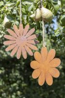 Metallblumen Rost Set 20cm