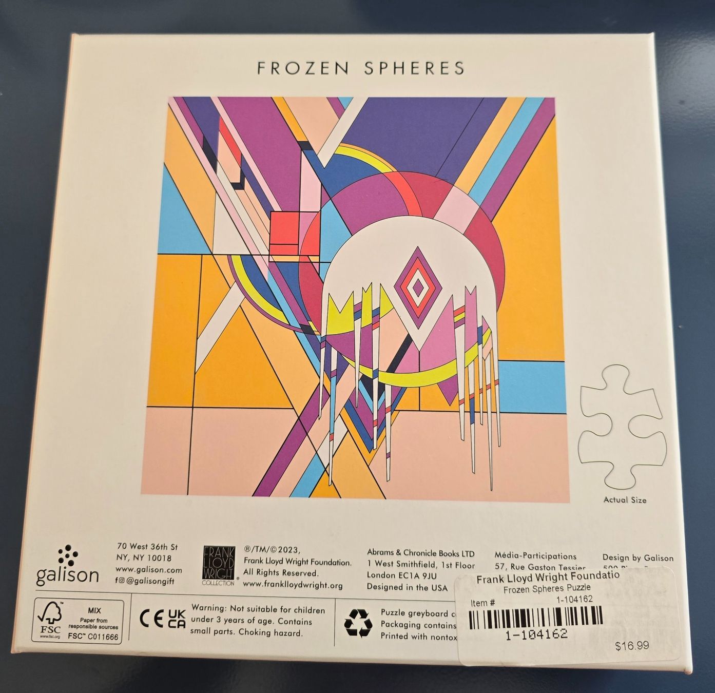 Puzzle: Puzzle Frank Lloyd Wright,  Foil, NEU aus USA – Nuovo e nell'imballaggio originale da Rheinau venduto da MakalekaAloha