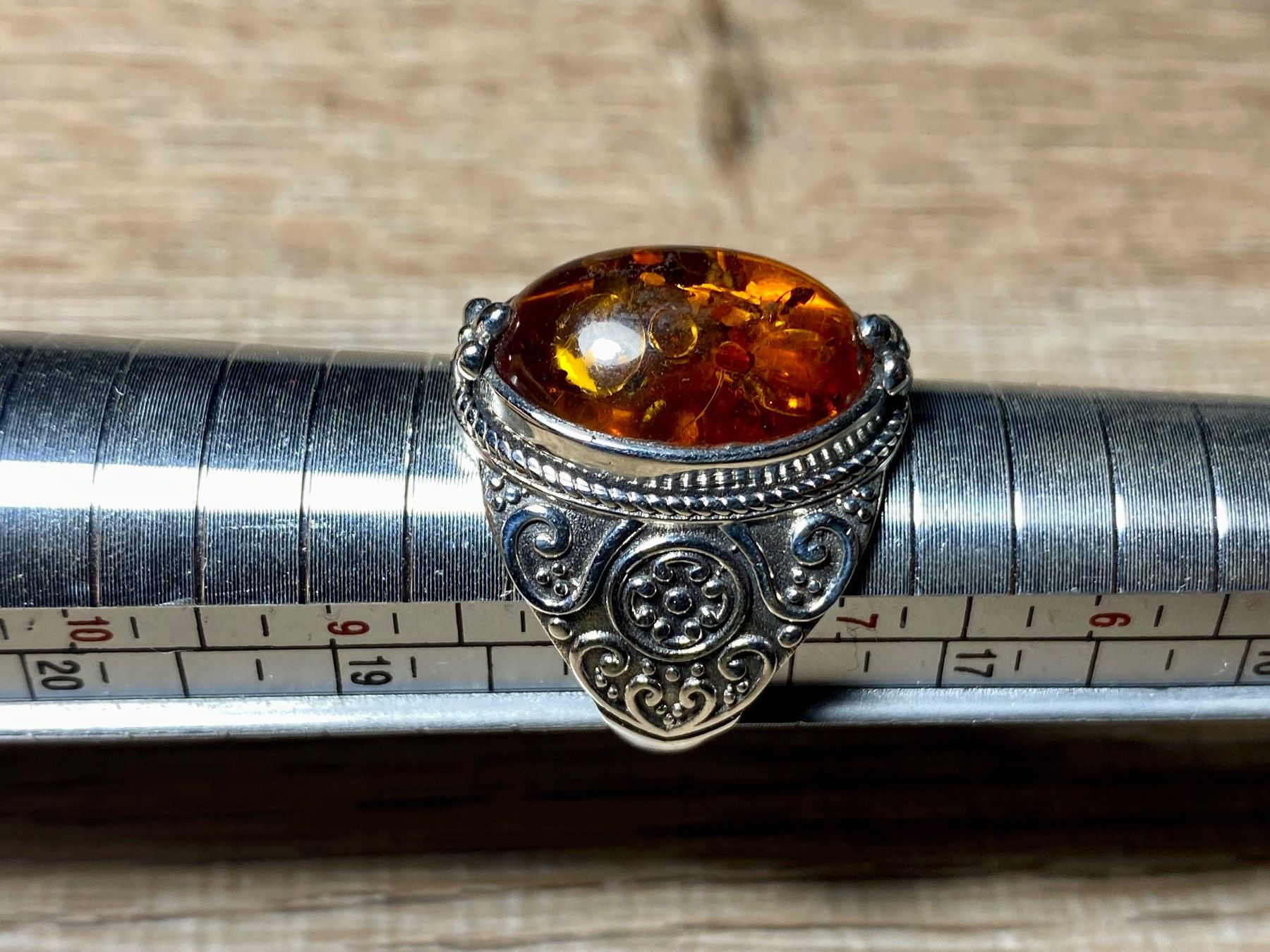 Ringe: Orientalischer Silber 925 Ring Cognac Bernstein – Neu und originalverpackt aus Laax von Kiki_Kingdom3 5
