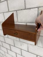 Midcentury Danish design bedside shelf in teak