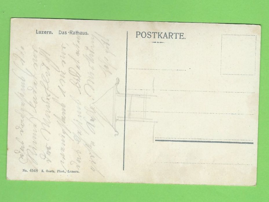 Ansichtskarten: Luzern Rathaus – Gebraucht aus Zürich von t24_de 1