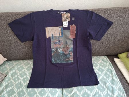 UNIQLO UT Japanese UKIYOE HEROES×MFABoston/ T-Shirt New/L!