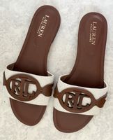 Sandaletten Lauren Ralph Lauren weiss/braun Grösse 38/39