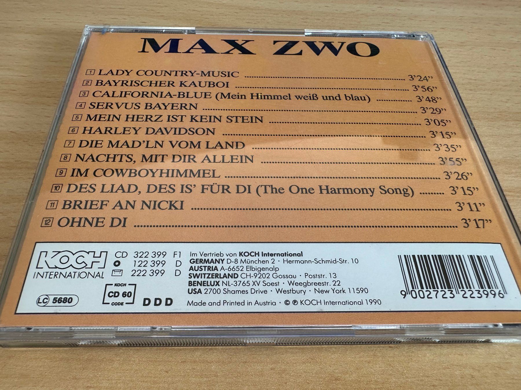 CDs: Max Zwo – Max Zwo – Gebraucht aus Rikon im Tösstal von Alpenmutz 1
