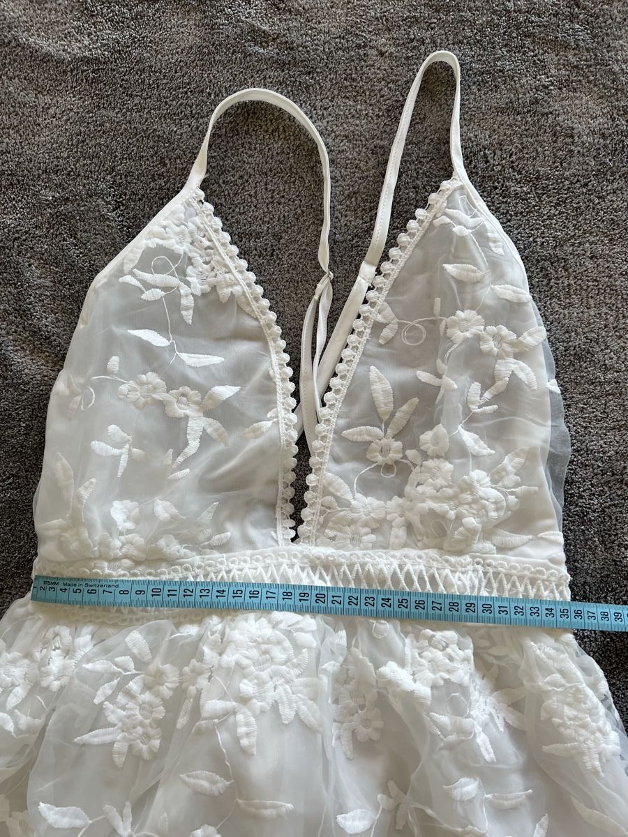 Vestiti: Weisses Sommerkleid – Nuovo e nell'imballaggio originale da St.Gallen venduto da Shopaholic5 3