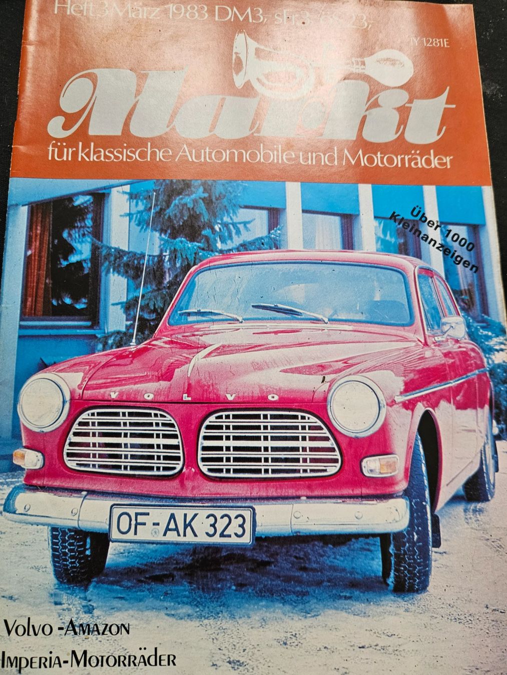 Volvo Sonstiges Fahrzeugzubehör: Oldtimer Markt 3/83 Volvo 122 Amazon Imperia xx – Gebraucht aus Flawil von sr1_f6st