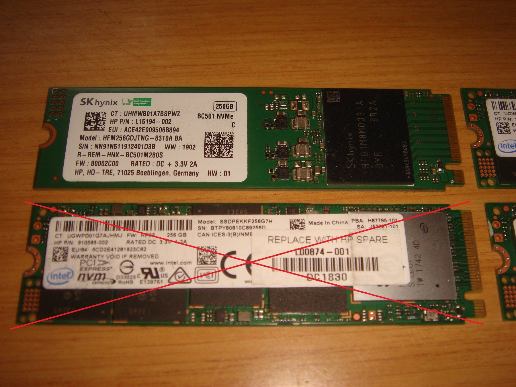 Dischi rigidi: 1 stück 256gb m.2 nvme ssd. Getestet. – Usato da St. Gallen venduto da pc-sg 1