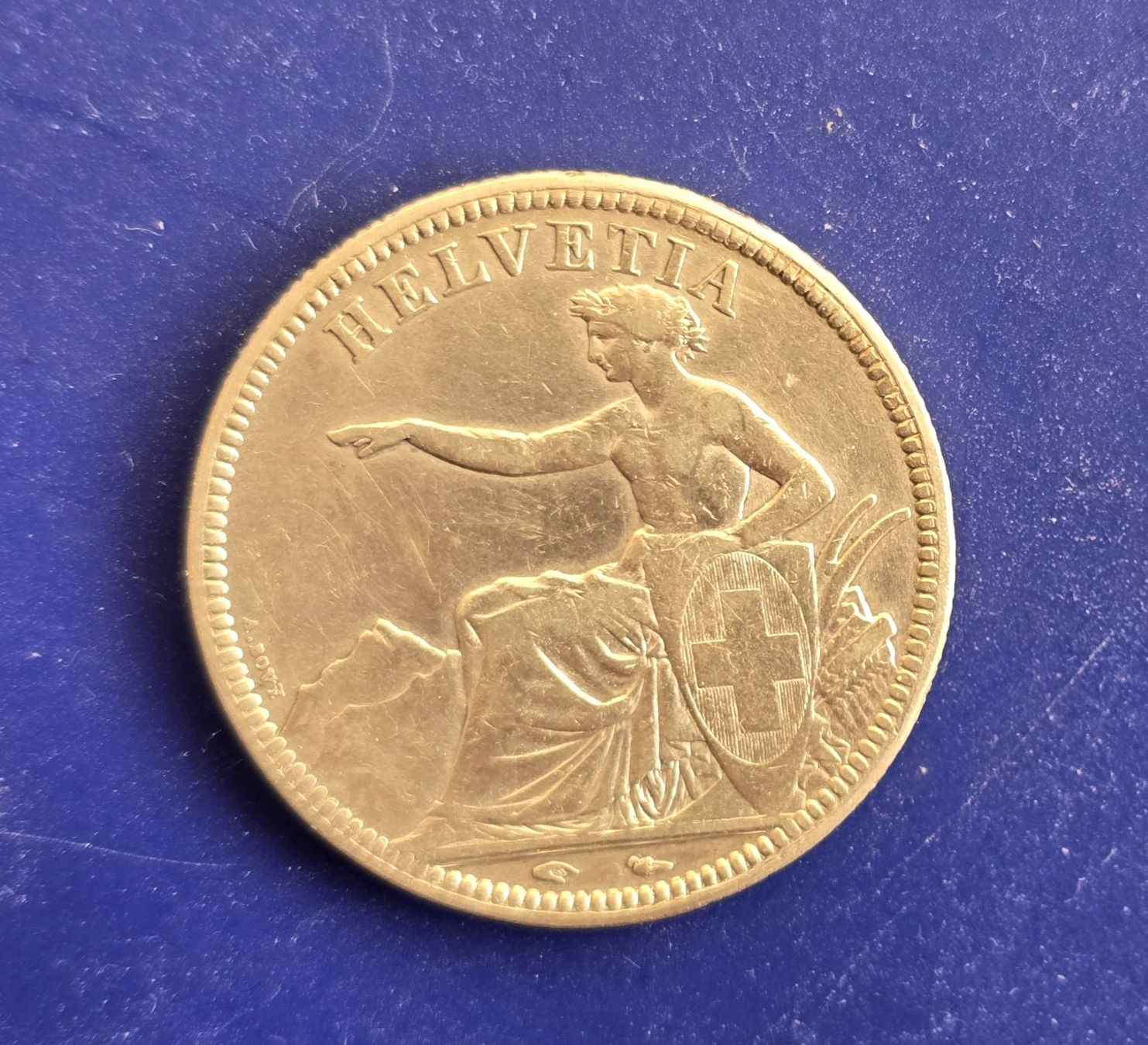 Tutti le monete: Silber Schweiz 5 Fr. 1850 A – Usato da Winterthur venduto da Cruiser3 3