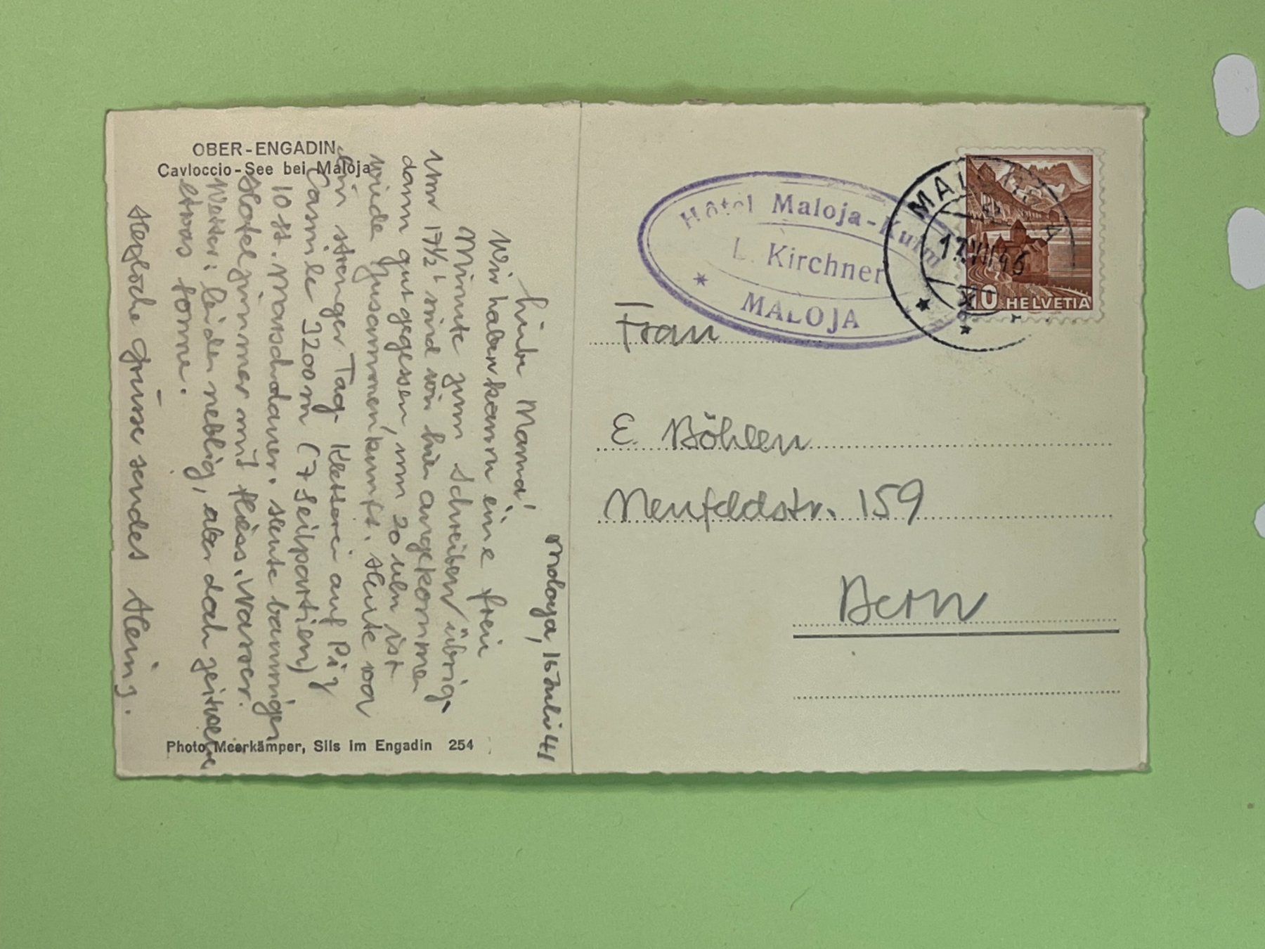 Cartes postales: Ober-Engadin - Maloja – D'occasion à Steg VS par _vinci_ 1