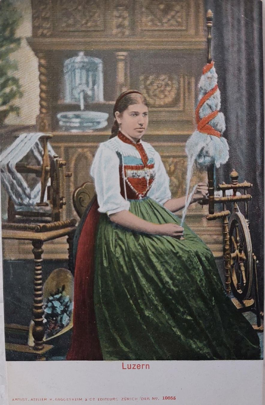 Cartoline postali: Luzerner Tracht - Costume Lucernois – Usato da Delémont venduto da Domdom1