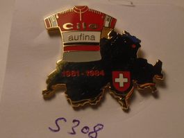 1 Cilo Aufina Radsport Pin 1981-1984 Schweiz (S308)