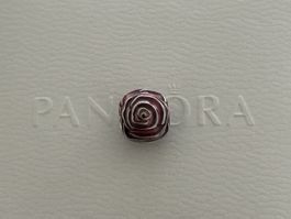 Original Pandora Rosafarbene Blühende Rose Charm - RRP 69