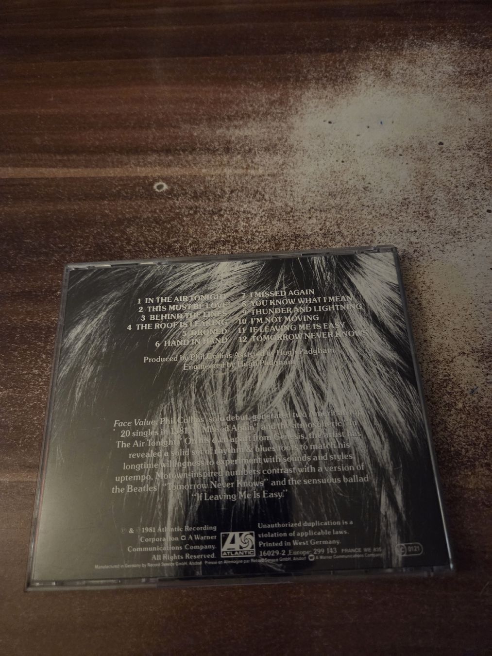 CD: Phil Collins - Face Value – Usato da Wattenwil venduto da Mage66 1