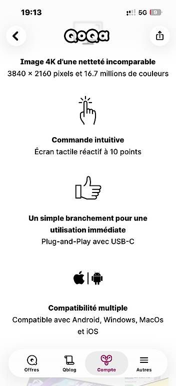 Monitor: Écran Verbatim 17 pouces 4K – Usato da Lausanne venduto da sja_5tqj 2
