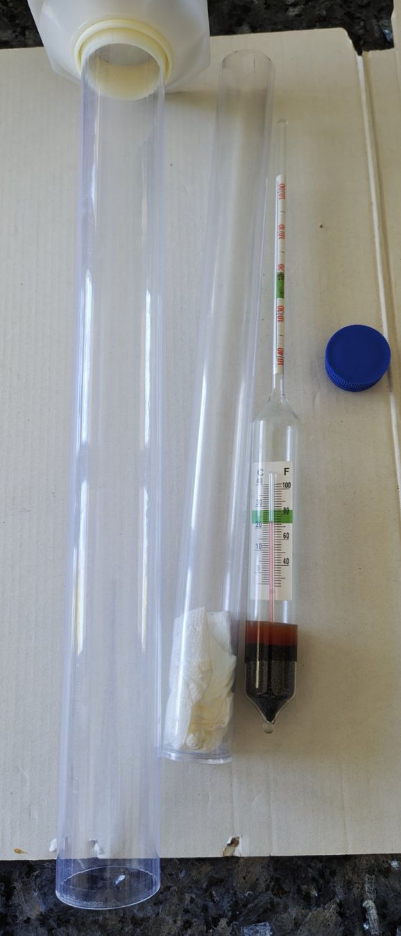 Misurare: Aräometer mit Thermometer und Messzylinder gebraucht – Usato da Uerkheim venduto da Justi.y 4