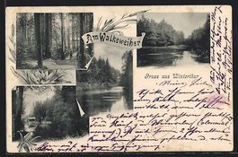 Winterthur, Brücke und Partie am Walken