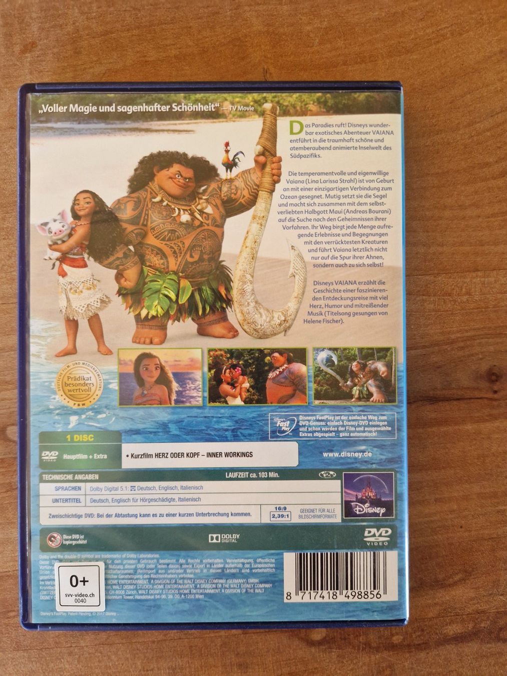 Tutti i DVDs: DVD Disney Vaiana – Usato da Giswil venduto da movo08 1