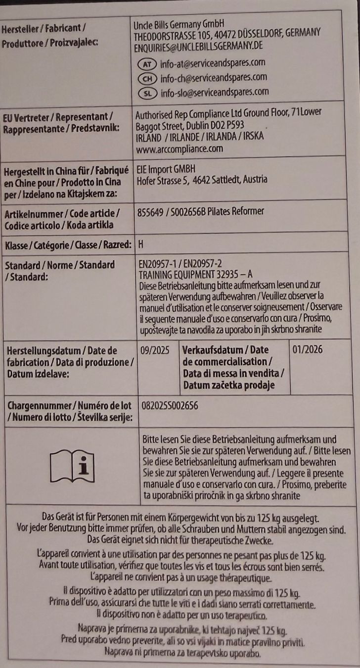 Aldi Hometrainer: Pilates Reformer  neu – einmal gebraucht – Nuovo (secondo la descrizione) da Teufen AR venduto da speedy950 8
