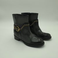 Salvatore Ferragamo Island Buckle Ankle Boot – EU 37 Schwarz